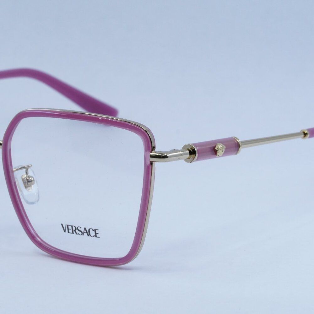 🕶️ New Versace VE1294D 1510 Eyeglasses - Opal Bordeaux/Gold Frame - Picture 3 of 11